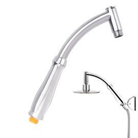 Shower Handheld Extension Arm Universal Connection Showerhead Extender Showerhead Extender Set Adjustable Shower Arm Shower Extender Replacement Shower Head ExtenderSmooth and Super Bright