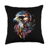 Falcon Kestrel Falcons Hunting Peregrine Birds Falconry Throw Pillow