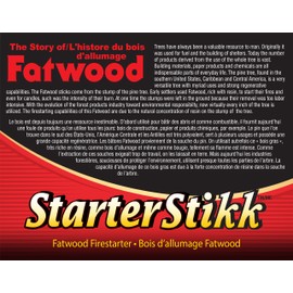 Pine Mountain StarterStikk 100% Natural Fatwood Firestarting Sticks, 5 Pound Natural Firestarting Wood Sticks for Campfire, Fireplace, Wood Stove, Fire Pit, Indoor and Outdoor Use