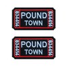 2 Pcs Ticket to Pound Town Patch, Funny Meme Morale