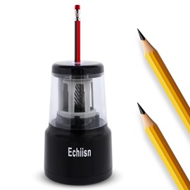 Electric Pencil Sharpener, Office Personal Super Sharp, Powerful Stall-Free Motor, 10yr Warranty, (Black)