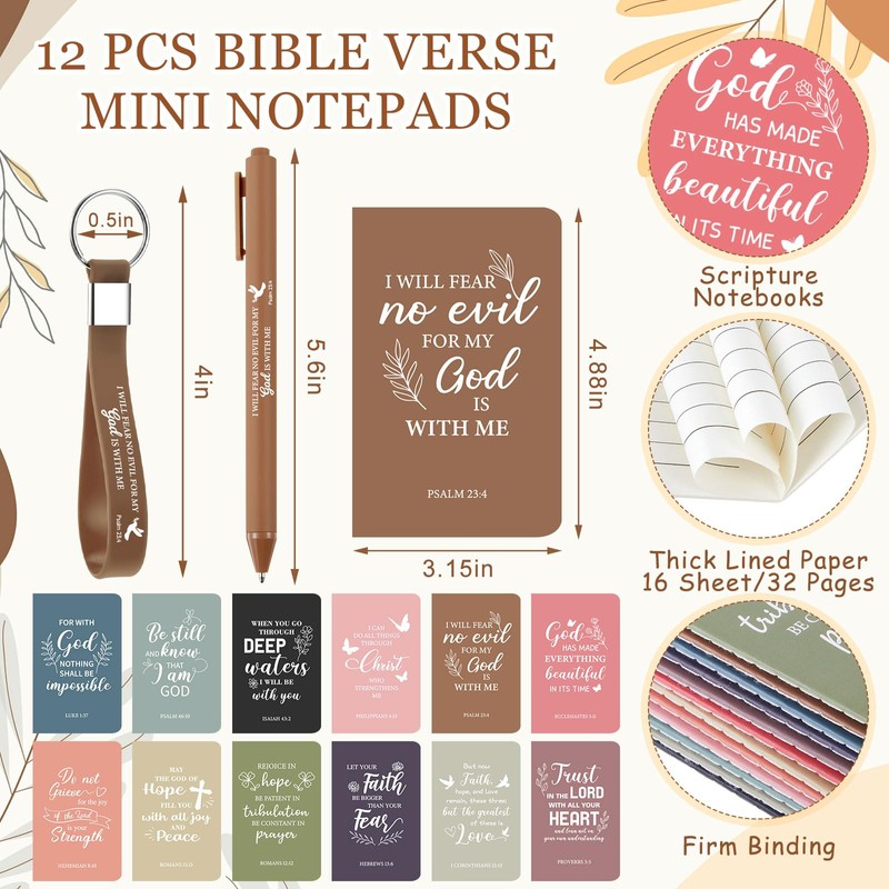Hollowfly 12 Set / 48 Pcs Christian Church Gifts Plastic