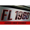 3D Lettering Boat Registration Stickers - Domed Carbon Fiber Numbers