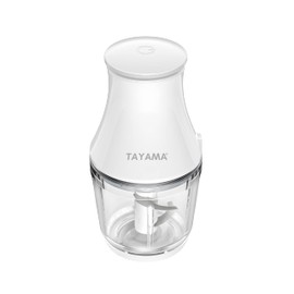 TAYAMA 2.5 Cup White 200W Mini Chopper 4-Layer Blade Food Processor, Medium