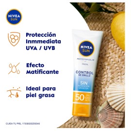 2 Pack - Protector Solar Nivea Sun Control Brillo Mate Fps50