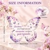Purple Butterfly Acrylic Decoration for Inspirational Gifts – 2D Floral