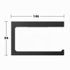 KEUCO Edition 11 Toilet Roll Holder, Open Shape, Metal, Matt