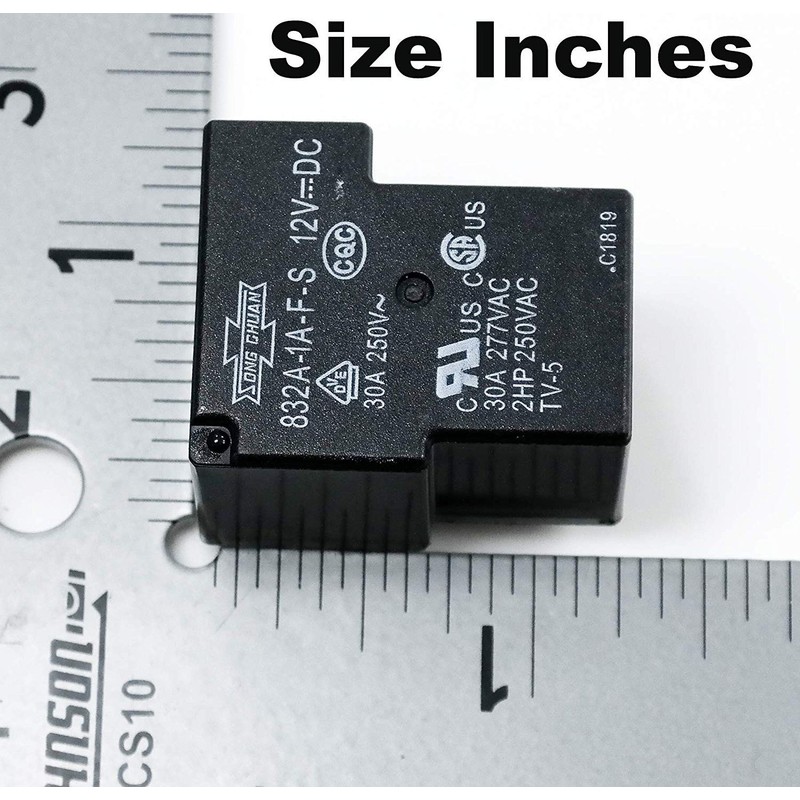 (Pack 3) Song Chuan 832A-1A-F-S Relay 30 A SPST (1