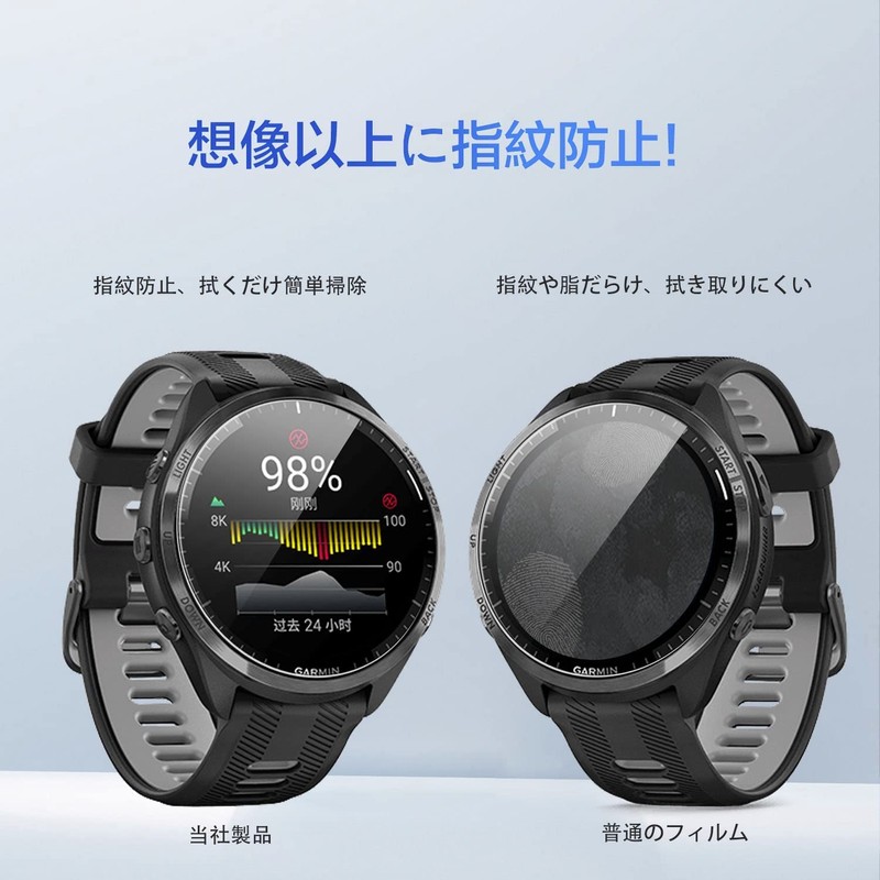 Gosento For Garmin Forerunner 965 Glass Film, 2.5D Round Edge
