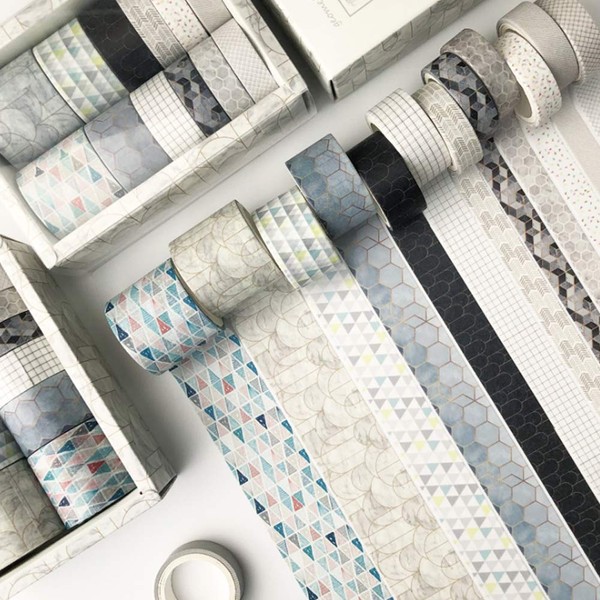 Sopcone 12 Rolls with 4 Sizes Washi Masking Tapes Set,