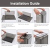 KUILONG 6-Pack Stackable Shoe Boxes with Magnetic Closure, Transparent Gray