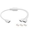 YAODHAOD 12 V 4-polig RGB 5 V 3-polig ARGB Splitter-Kabel
