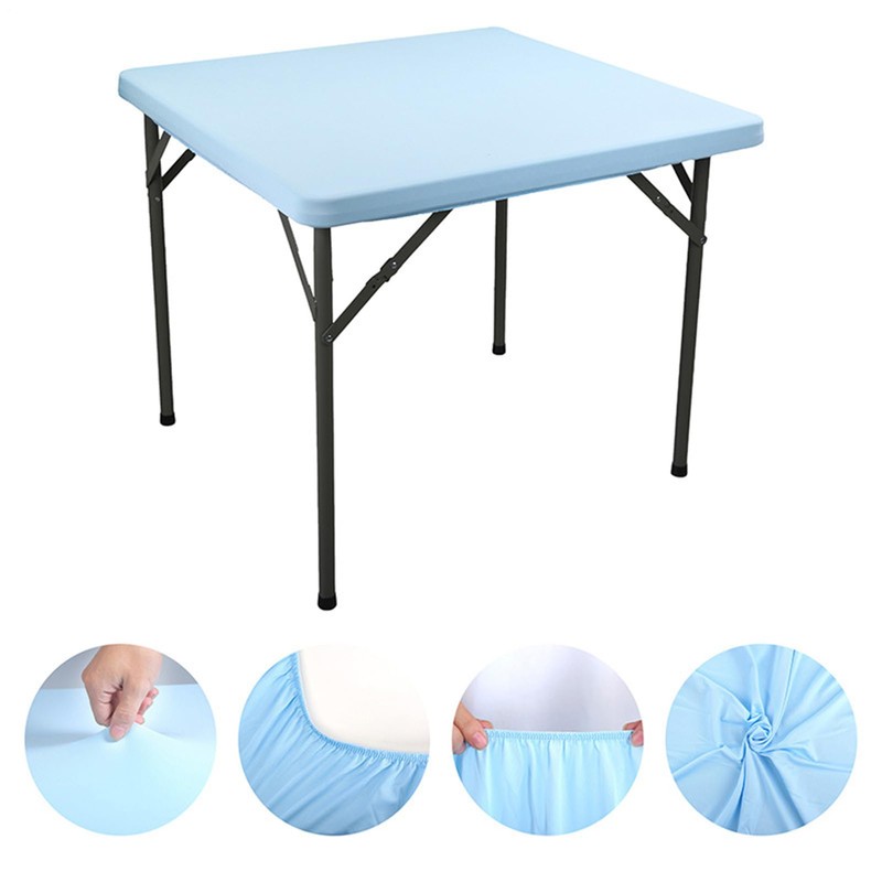 Wedding Table Cloths | Square Elastic Fitted Cloth - Stretch