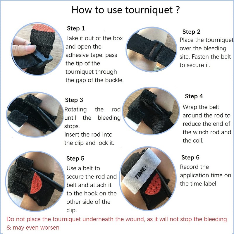 CAT Tourniquet+Tourniquet Holster, Emergency Trauma Holder with Belt Clip for