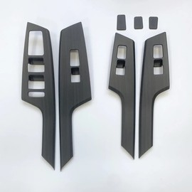 YOUTOOCAR Wood Grain Window Panel Switch Cover Car Side Window Door Lock Switch Cover Panel Trim Compatible with Kia EV6 Accessories