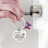 XIHIRCD Inspirational Gifts Keychain for Women, Heart Shaped Sometimes You