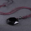 gebosi Obsidian Wolf Fangs Good Luck MAGIC Drip Amulet Pair