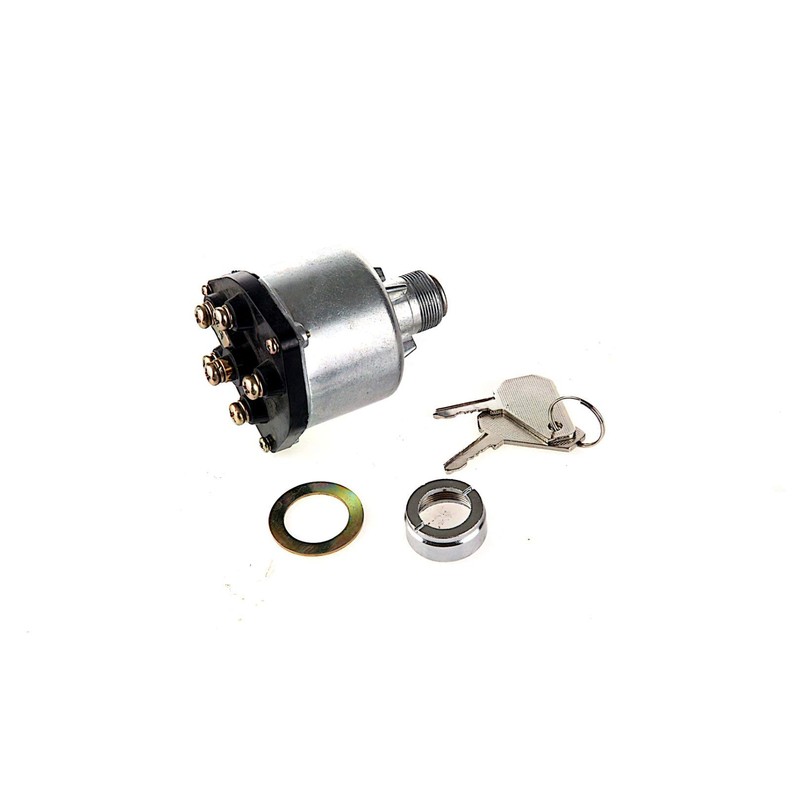 Ignition Starter Switch with 4 Position 6 Terminal 2 Plug