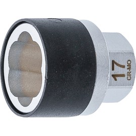 BGS 7510-17 Spiral Profile Socket Spanner Insert / Screw Extractor Drive External Hexagon 17 mm SW 17 mm