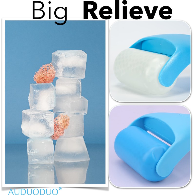 AUDUODUO® Premium Ice Face Roller with Extra Roller for Long