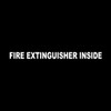 Wild Dingos LLC Fire Extinguisher Inside 1x12 Trucking Business Vinyl