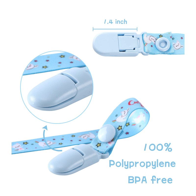 CutiePlusU Dummy Clip Adult Size Dummy Holder Clips 3 Pack