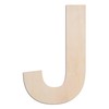 MGTECH 12 Inch Large Wooden Letter J, 1/4 in Thick