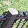 Angoily Vinyl Fence Post Caps Pack of 4 Pyramid Post