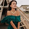 Chunky Pearl Necklace Pearl Choker Necklace Chunky Statement Bib Choker