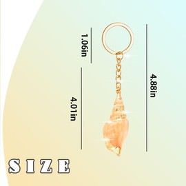 Beach Keychain Accessories Seashell Charms for Girls Women Glitter Sea Shell Keychains Charm for Purse Tote Bag Ocean Theme Keychains Beach Themed Gifts for Girls Women Ocean Animal Lovers Gift Ideas