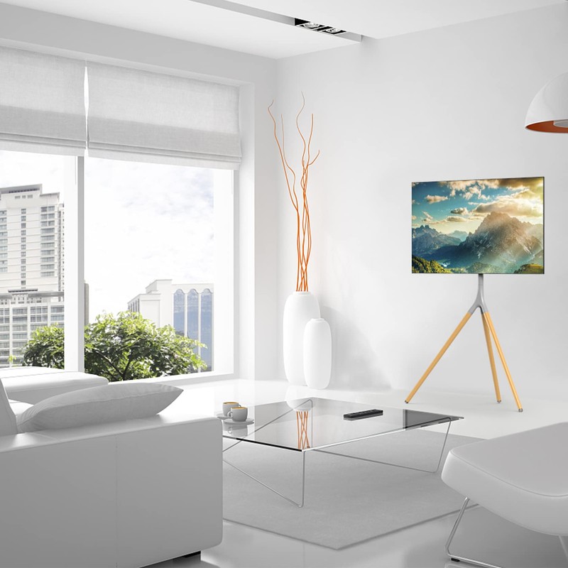 UPGRAVITY Easel TV Stand with Tripod Base for 45-65 inch