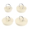 4 Pcs Rubber Sink Plug Set, Universal Bath Plug Replacement