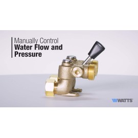 Watts 1/2" 2T-M2 Brass & Tubular Washing Machine Hot Water Shut Off Valve