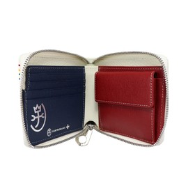 Castelbajac 058624 58624 Quattro Bi-Fold Wallet, Genuine Leather, white