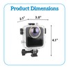 Waterproof Diving Case Only for Go Pro MAX2,Anti-Scratch & Deep