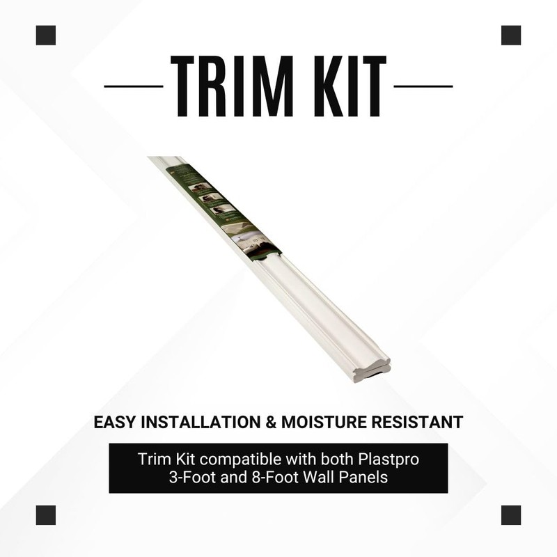 Plastpro Trim Kit Wainscoting Panels | Easy to Install Accent