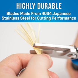 Jonard Tools KWC-700 Multi-function Kevlar® & Wire Cable Cutting Shears, 7"