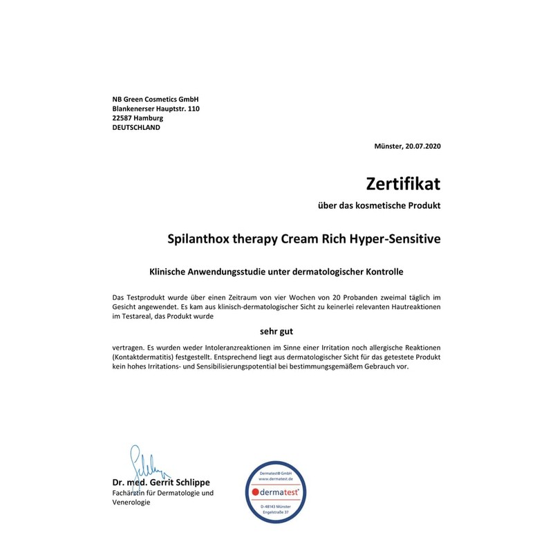 Spilanthox Rich Hypersensitive Therapy Cream 50ml