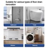 NEWFUN Floor Drain DN 50, Flat Shower Drain, 15 x