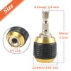 Mesee 3 Pcs Self-locking Drill Bit Holder 50mm, 1/4 Inch