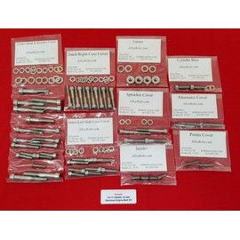 ALLOYBOLTZ - Compatible with The Honda 1974-1977 CB360 CL360 Polished Stainless Engine Bolt KIT Set