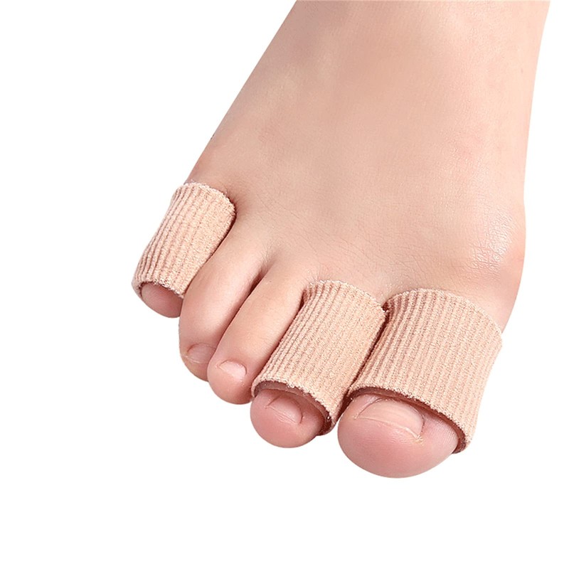 5 Stück Silikon Zehenschutz Schlauchbandage Fingerbandage Fingerschutz Gel Zehenpolster 15x2cm