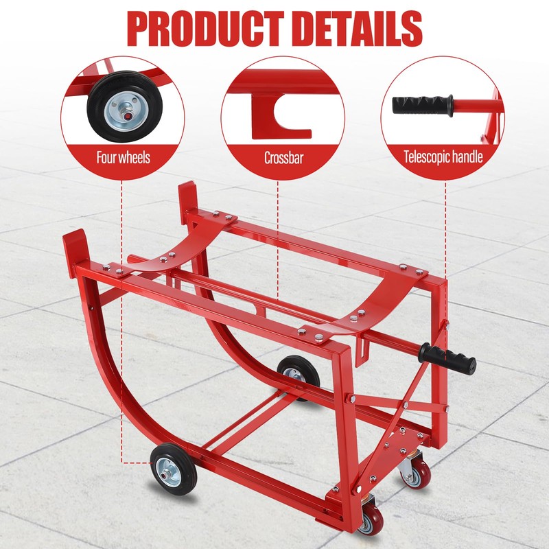 CUBELLIN 55 Gallon Drum Cradle 600lbs Capacity Oil Drum Rack