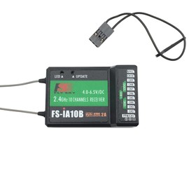 DTXMX Flysky FS-iA10B Receiver 10 Channels 2.4GHz AFHDS 2A with PPM/iBUS/PWM Output Suitable for RC Radio Transmitter FS-I6X FS-I6 I6S RC Controller