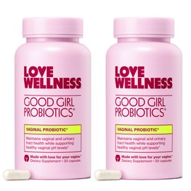 Love Wellness Perfect Condition Vaginal Health Vitamin, 30 Tablets - Supports Immunity & Gut Health (Good Girl Probiotics (30 Counts /2 Pack))