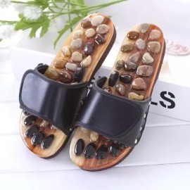Foot Health Acupressure Slippers 지압 발지압 사무실 실내화 슬리퍼 발바닥지압점 거실화 [레드/225 230mm] Acupressure Indoor Slippers for Office with Foot Sole Pressure Points [Red/225 230mm]