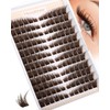 Brown Lash Clusters Pre-Mapped Eyelash Clusters Cat Eye Cluster Eyelash