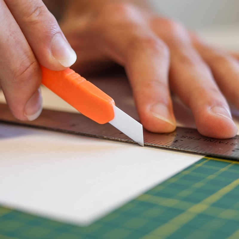 ToolTreaux 10-Pack Snap-off 9mm Utility Knife Ceramic Razor Blades, Ultra