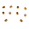 10PCS Electric Guitar Pickup Switch Tip Gold Round Retro Plastic