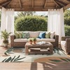 GENIMO 5x8 Outdoor Rug, Washable for Patio and Deck, Beige